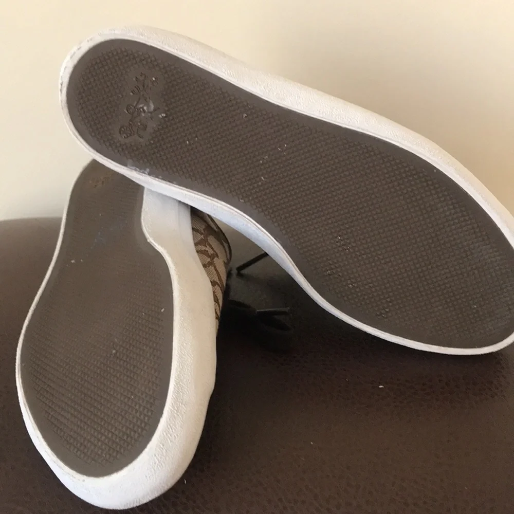 Coach Empire Outline Signature Canvas shoes Size 7.5 kakhi ⭐️⭐️⭐️ - Picture 8 of 11